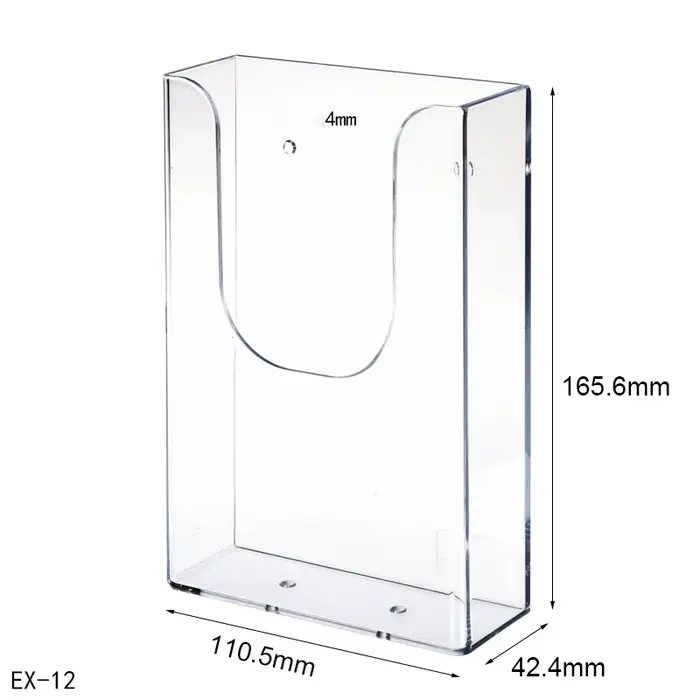 Boîte de rangement murale transparente T1