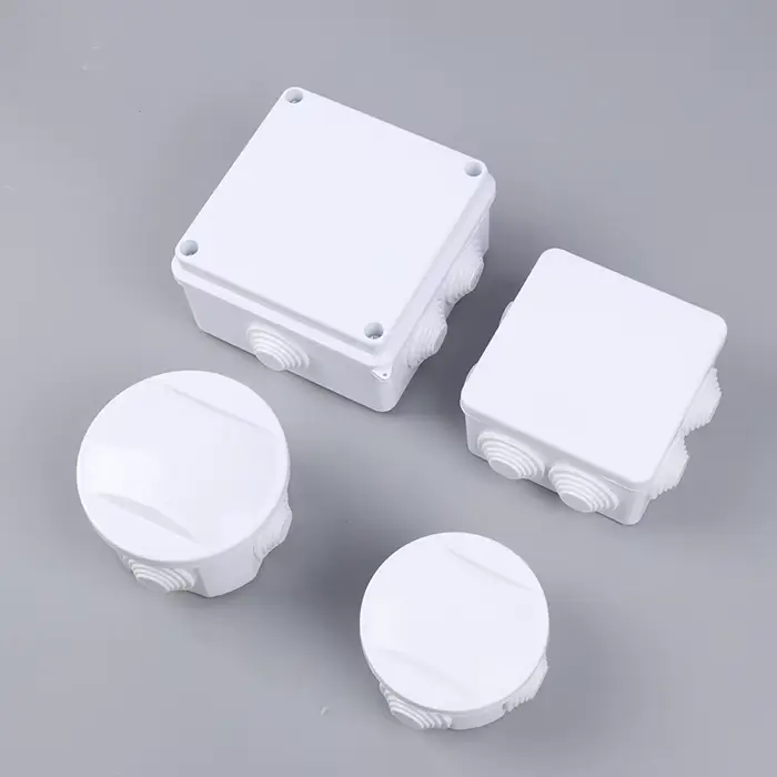 Boîtier de raccordement blanc étanche IP65 pour câbles