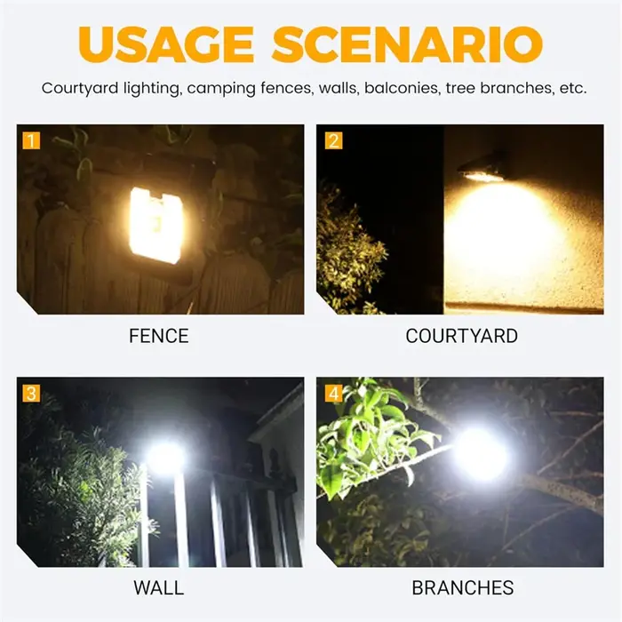 Lampes solaires à clipser pour l'extérieur