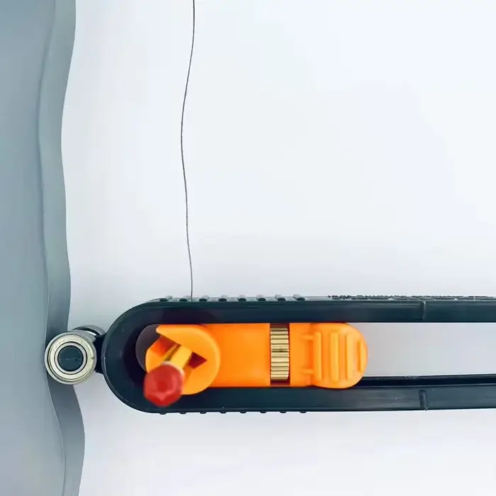Règle de traçage de profil avec calibre de contour et verrouillage réglable