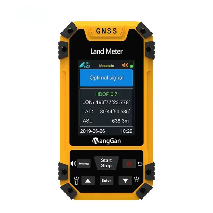 Compteur de terre GPS de haute précision, outil d'arpentage de la zone agricole pour la mesure de la