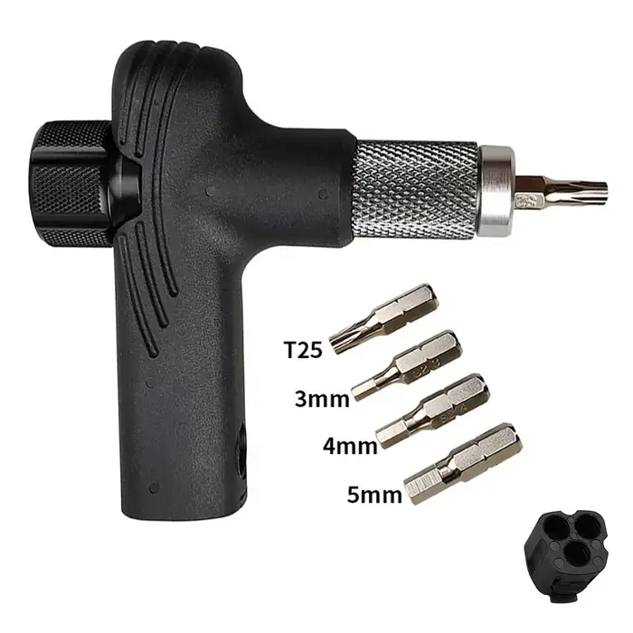 Clé dynamométrique de vélo réglable 4/5/6Nm, clé dynamométrique en T, Kit d'entretien de vélo Portab