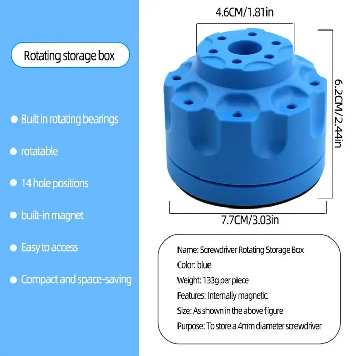 360 ° Support de rangement rotatif multifonctionnel pour outils d'entretien