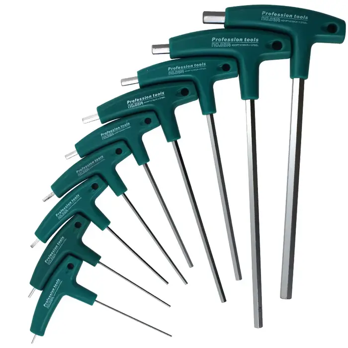 Vis à douille à poignée en T, clé hexagonale, outils manuels, vis à clé Allen, tournevis, outils de 