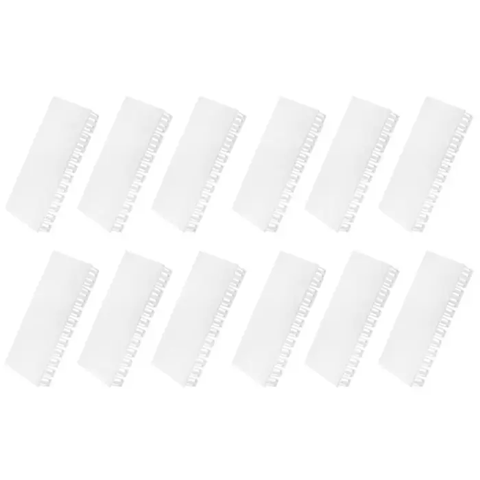 Cache-prise vierge pour rail DIN pour boîtiers de distribution – Options de pack de 12 ou 24 – Installation sans outil par clipser