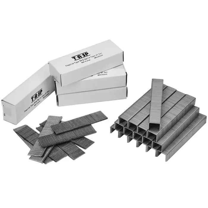 Agrafes et clous TASP, 2000 agrafes et clous de type 53 de 10 mm