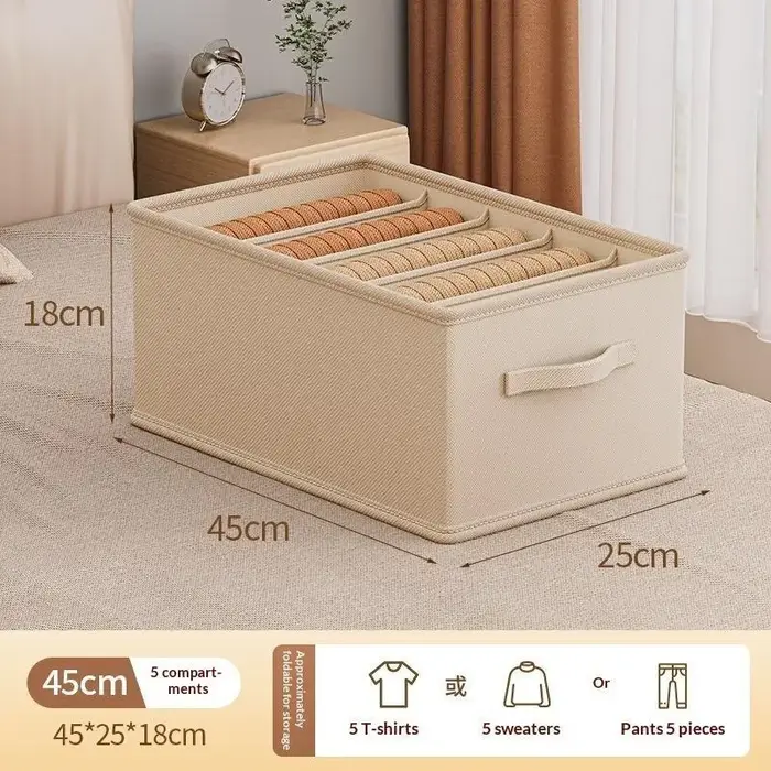 Boîte de rangement à 5 compartiments