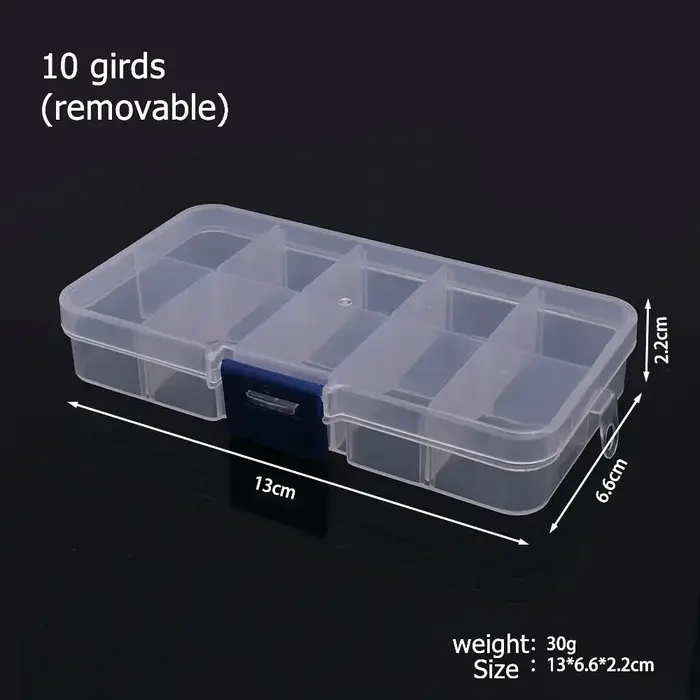 Boîte de rangement en plastique à 6 à 32 compartiments pour perles