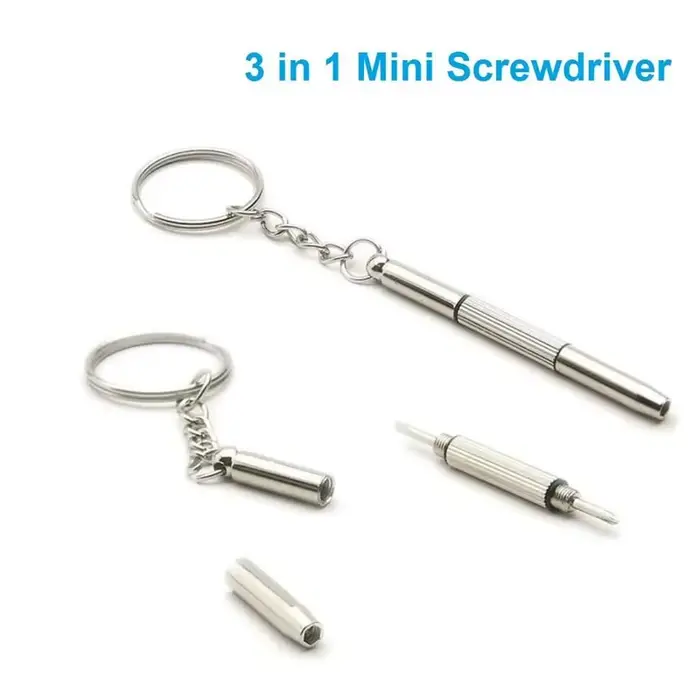 Mini tournevis 3 en 1, lunettes multifonctions portables