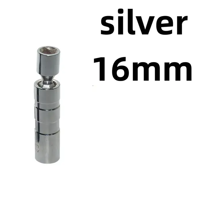 Clé à manchon universelle pour bougie d'allumage, douille magnétique de 3/8 pouces, Angle de 12 poin