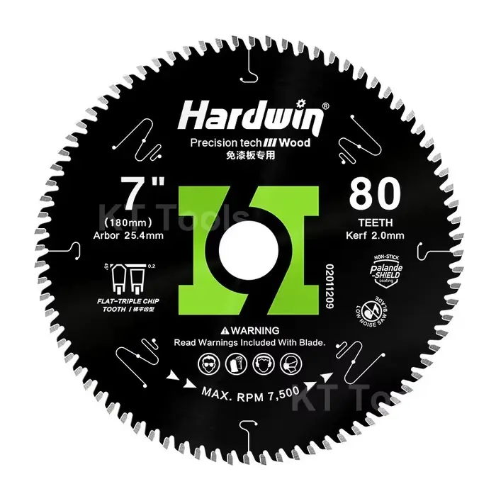 110/125/180/205/230mm lame de scie circulaire 2.0mm dents Kerf 40-96