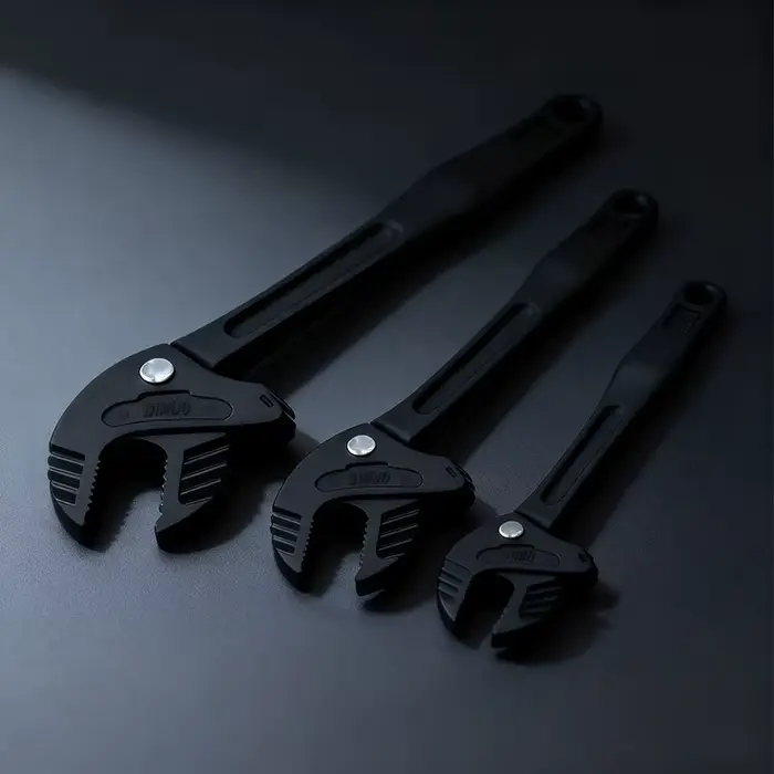 Clé à griffes de crabe industrielle robuste avec cliquet à réglage rapide et autobloquant
