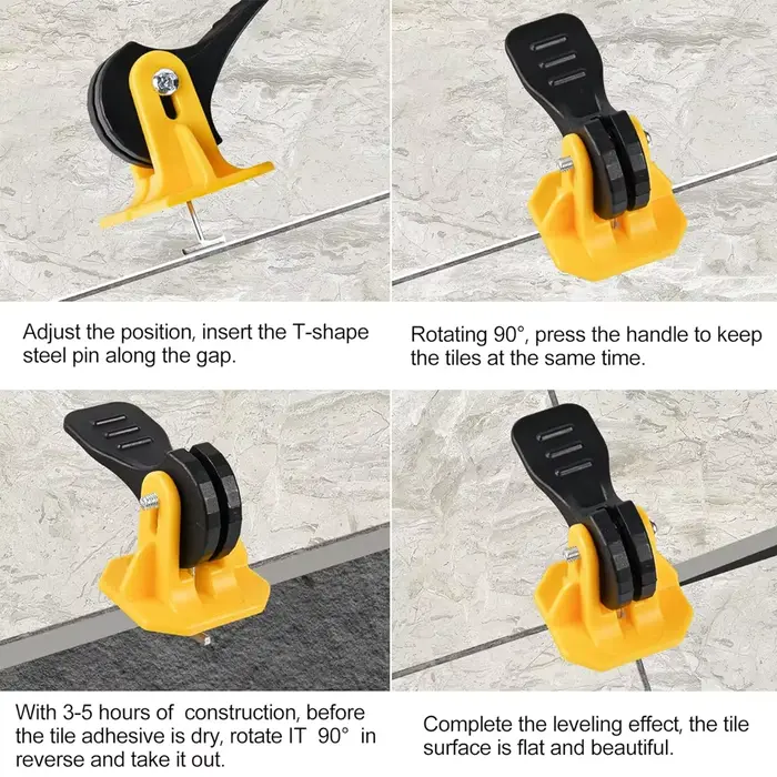 50 pièces système de nivellement de carrelage Clips niveleur Kit de réglage ensemble pour la pose