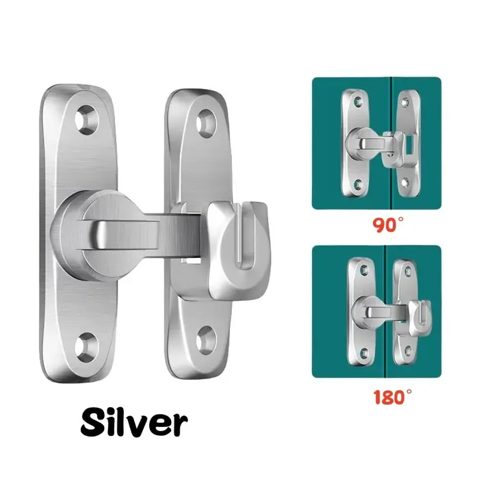 Serrure de porte coulissante à 90/180 degrés