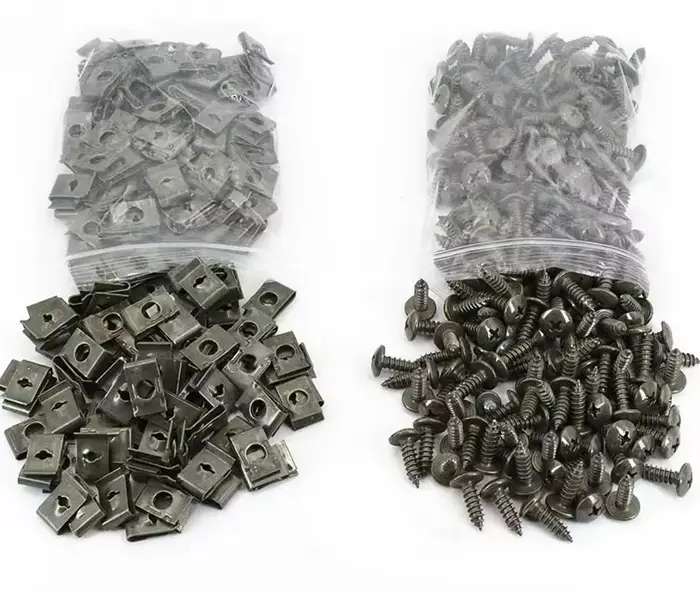 Jeu de Clips à vis métalliques pour voiture