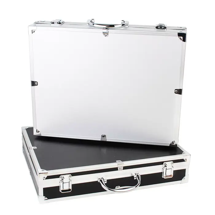 Boîte à outils mallette à instruments en aluminium boîte de rangement équipement Portable boîte à ou