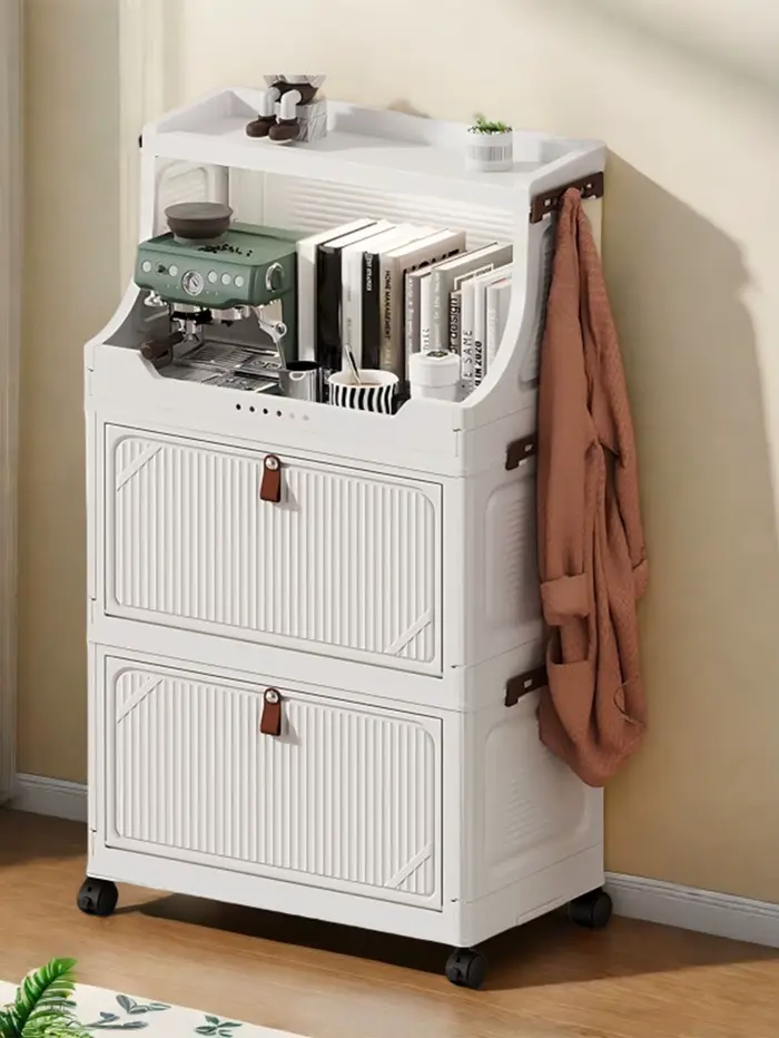 Armoire de rangement sur pied multicouche