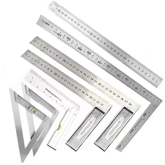 Règle carrée en aluminium pour charpentier