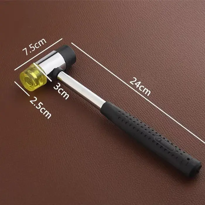 Maillet en caoutchouc, maillet artisanal en cuir pour le bricolage