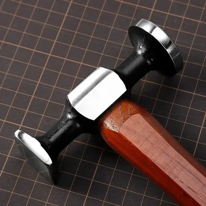 1 pièce Marteau à double tête en acier au carbone pour le cuir