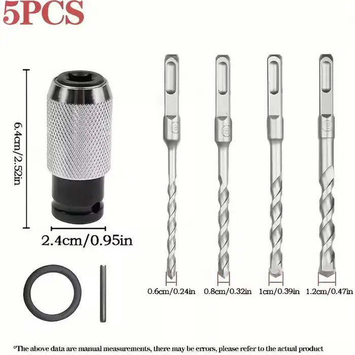 Kit d'adaptateur de foret à percussion rotatif, convertisseur de puissance à Impact, dégagement rapi