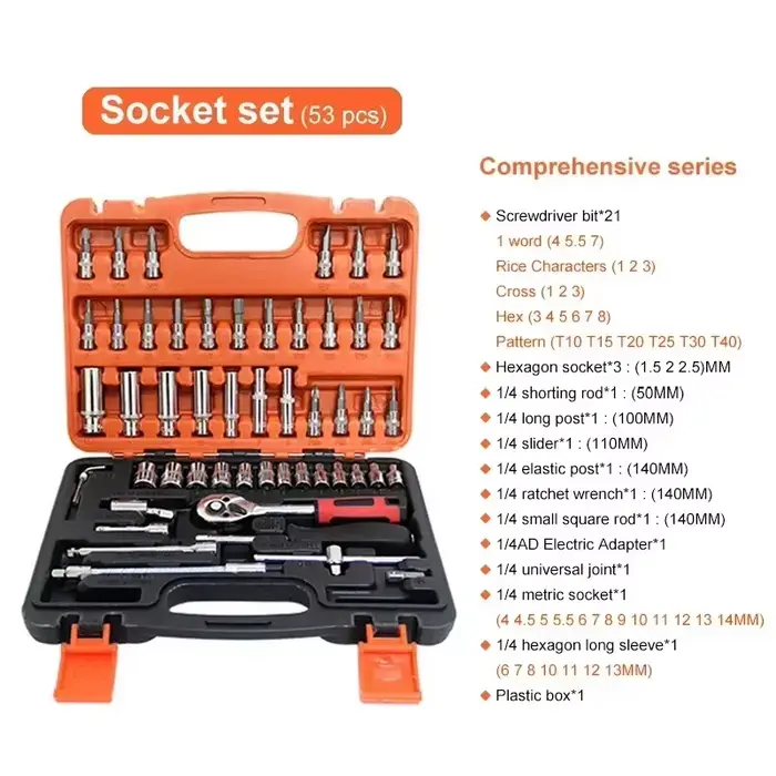 Kit d'outils pour moto avec clé à cliquet rapide