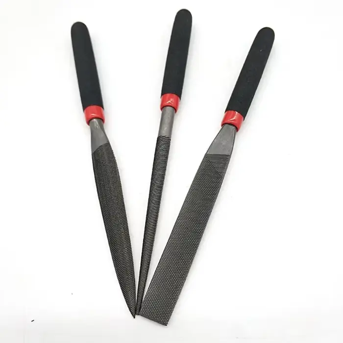 Petits limes en acier, aiguille plate pour pierre