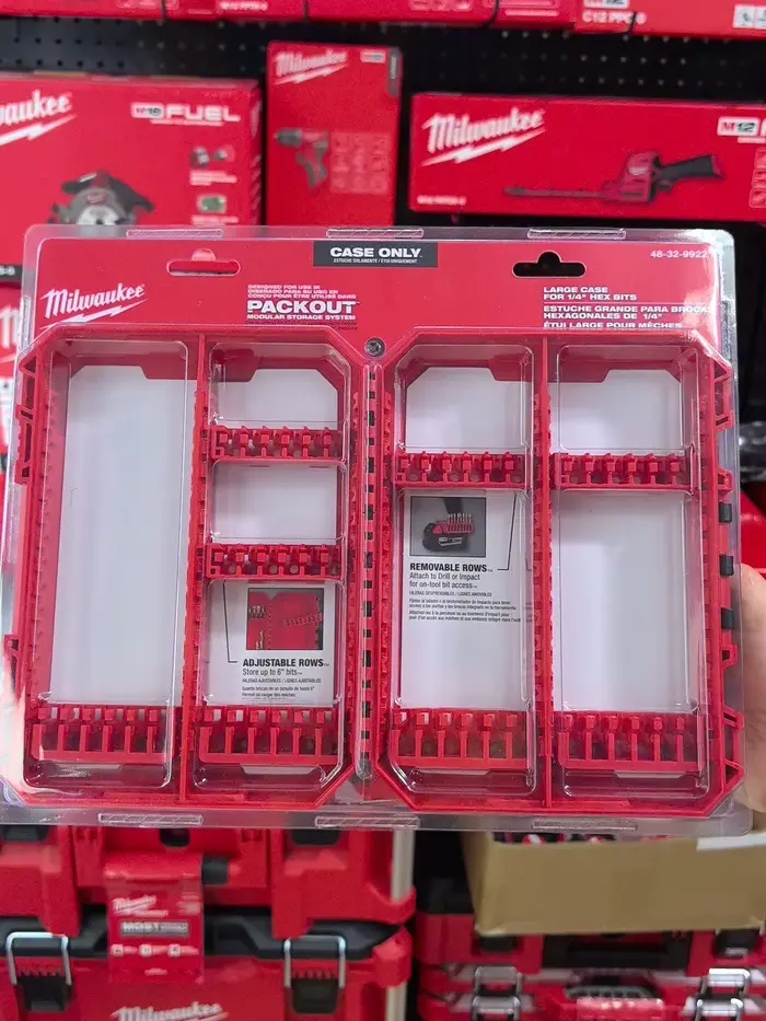Boîte de rangement pour embouts hexagonaux de 1/4 po Milwaukee 48-32-9921 PACKOUT