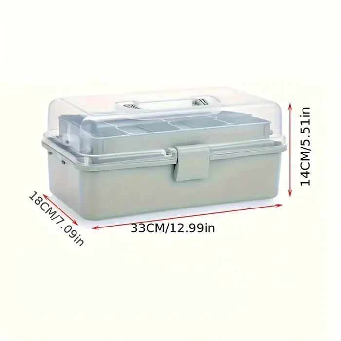 Boîte de rangement de séparation en plastique à 3 couches