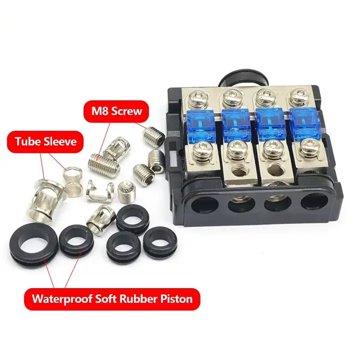 Boîtier de protection de fusible de haute qualité pour système audio de voiture avec capsule