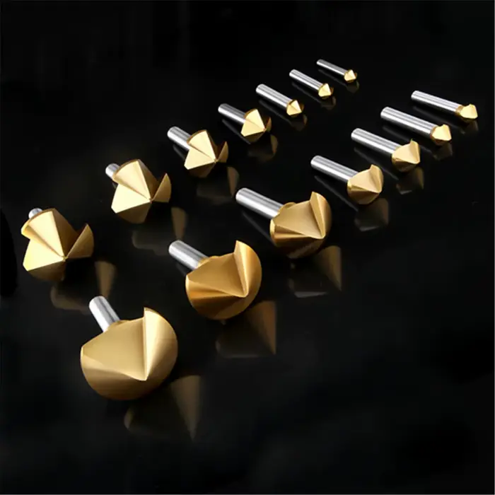 Nouveau 1 pièces 60/90/120 degrés fraise HSS chanfreinage métal fraisage outil 1 3 coupe-cannelure d