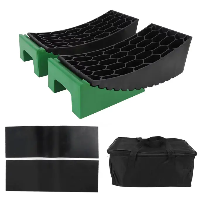Bloc de nivellement incurvé 6 pièces/ensemble, capacité de charge de 35000lb, niveleur incurvé RV av