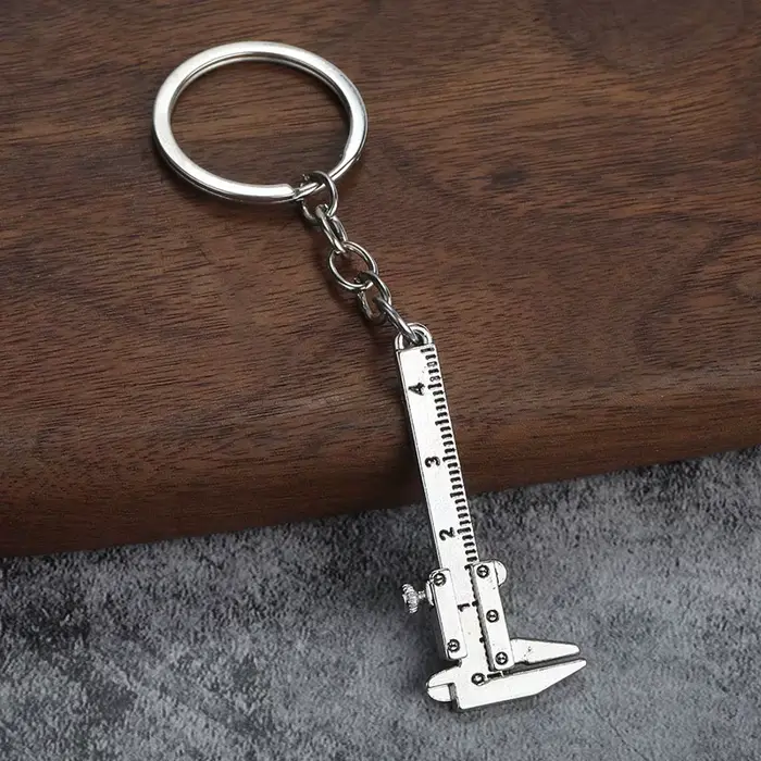 Mini pied à coulisse de poche, porte-clés, ornements, petit outil de mesure de précision mobile 3D, 