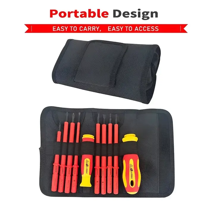 Kit de tournevis isolés de sécurité pour électricien