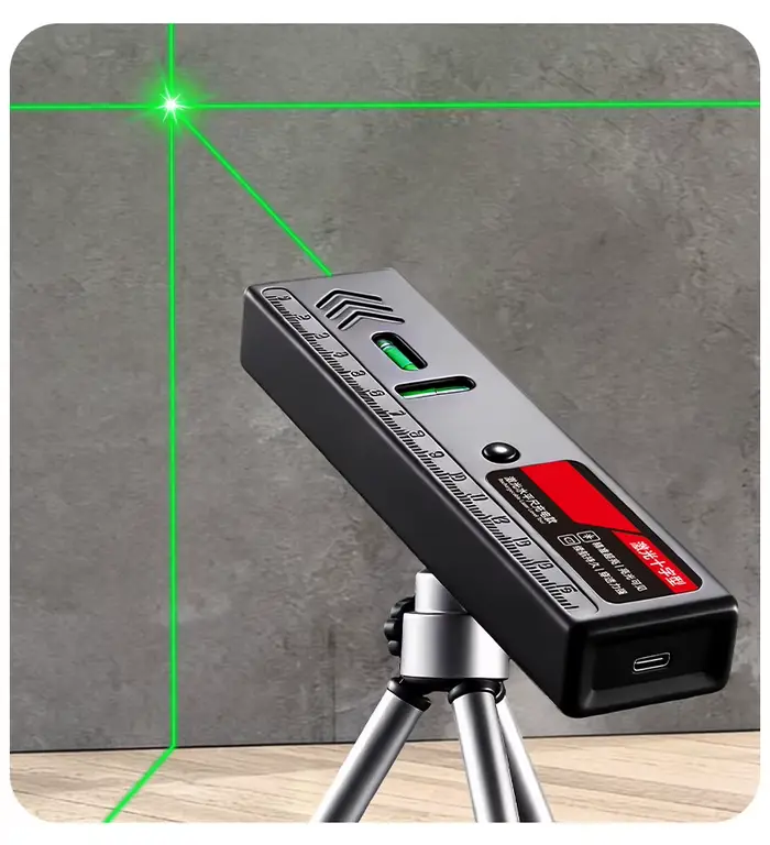 Niveau laser noir multifonctionnel pour la mesure horizontale et verticale