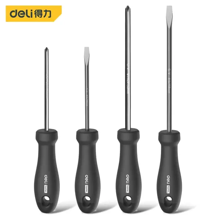 Deli Black Home Series outils à main 2/4/6 pièces ensemble tournevis ensembles d'outils portables Kits et accessoires de réparation domestique