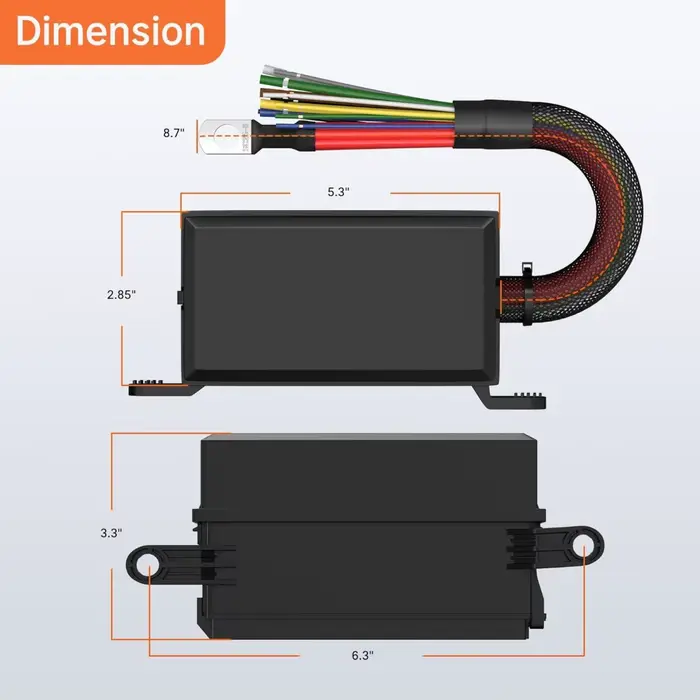 Boîte de relais étanche 40A 6 voies 12V 24V avec 6