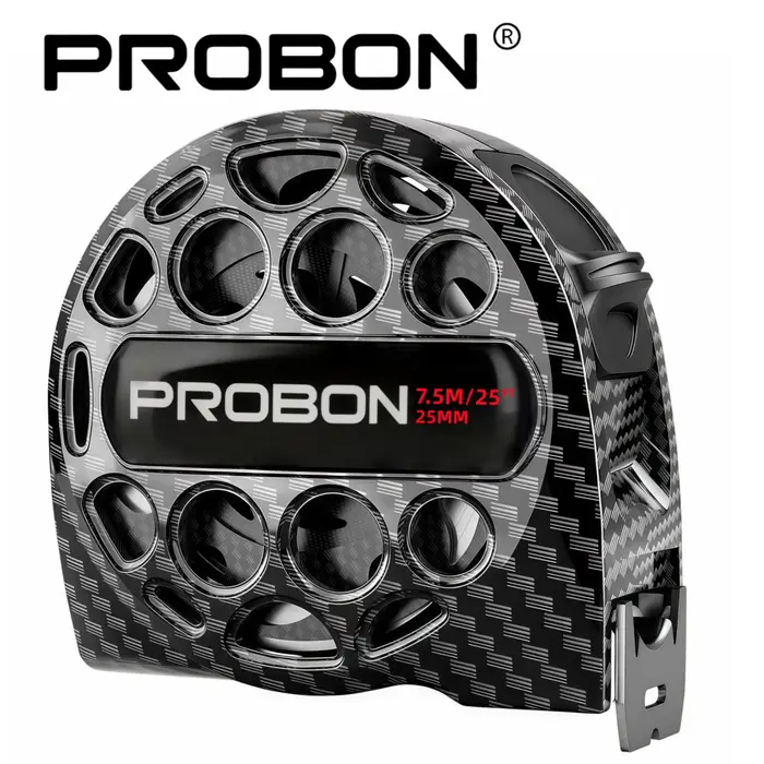 PROBON Ruban à mesurer en fibre de carbone - Étanche, double système métrique/imperial, haute précis