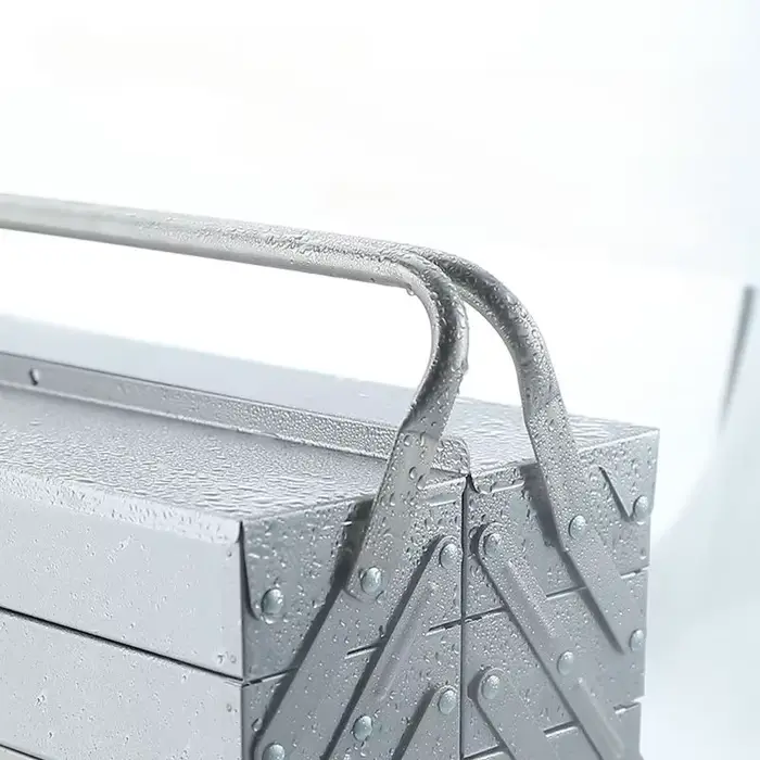 EvaluTool-Boîte de rangement mécanique en acier inoxydable