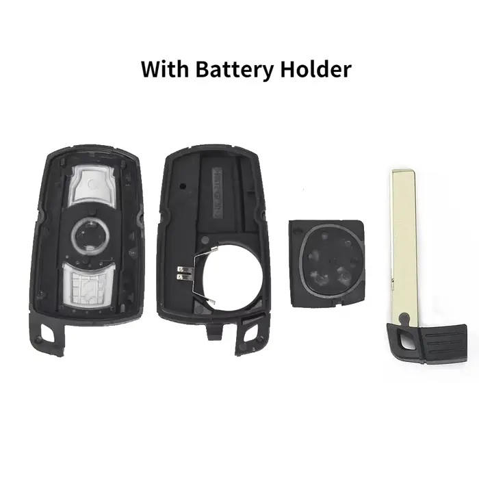 KEYYOU pour BMW 1 3 5 6 série E90 E91 E92 E60 télécommande 3 boutons coque de clé de voiture lame intelligente Fob housse