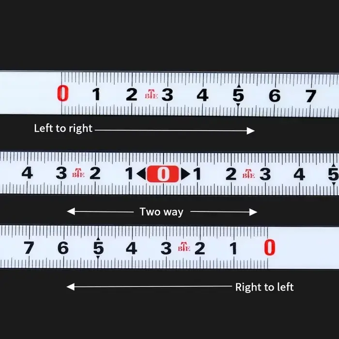 Règle à ruban auto-adhésive en acier
