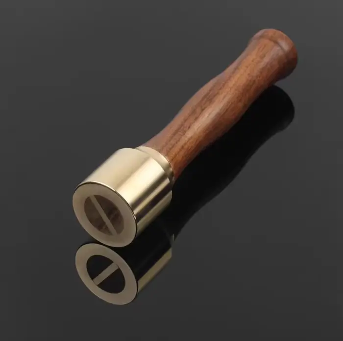 Marteau en laiton de haute qualité avec manche en bois, marteaux faits à la main, outils de bricolag