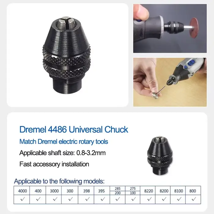 Mandrin sans clé Dremel 4486