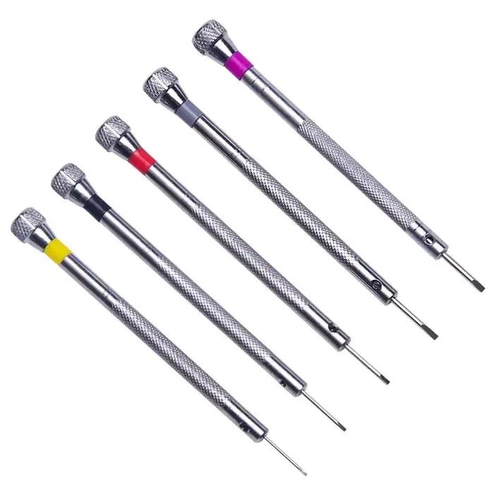 Tournevis en acier pour la réparation de montres, outils de montre portables, retrait de bande avec 