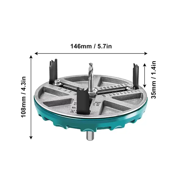 Outil de scie cloche ronde réglable