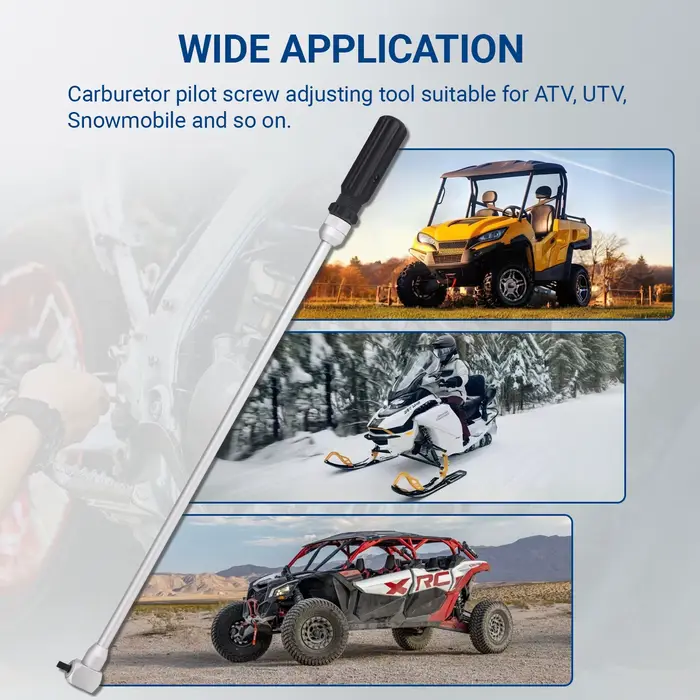 Pour Carb ATV UTV motoneige carburateur tournevis à main coudé à 90 degrés outil de réglage