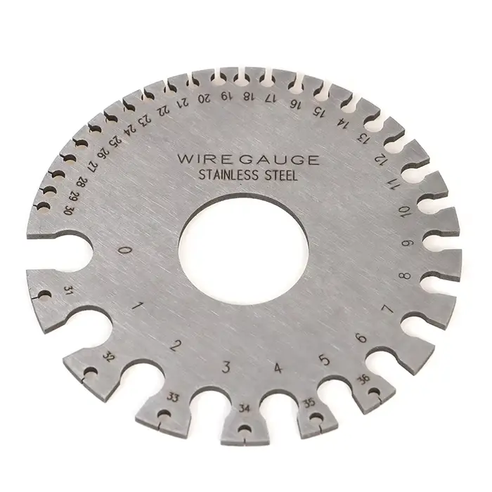 Jauge de fil en métal, jauge de diamètre de fil rond, instrument de mesure