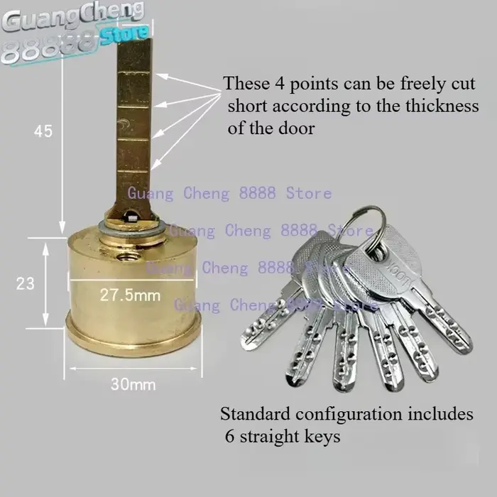 Serrure de porte extérieure en acier