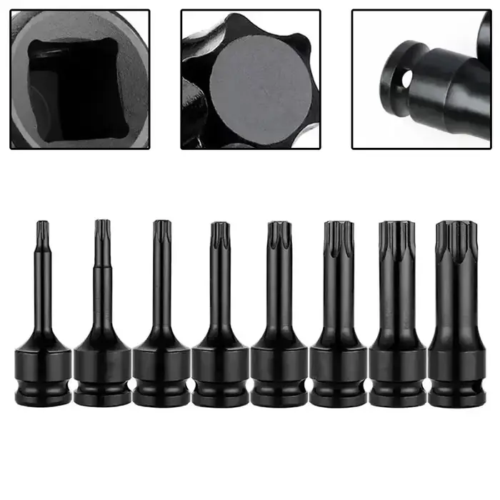 Adaptateur de douille Torx de 1/2 pouces, clé à douille d'entraînement à percussion, tête d'adaptate