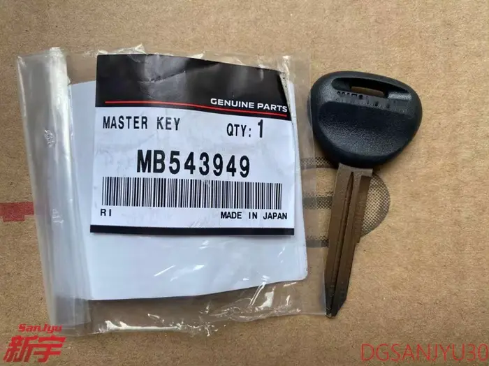 Clé PAJERO V30V40V70V90, clé principale vierge (avec PROT) 10,2x38,3 mo 543949
